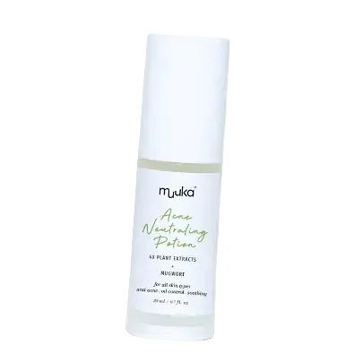 Muuka Acne Neutraling Potion serum for acne-prone skin with plant extracts and mugwort