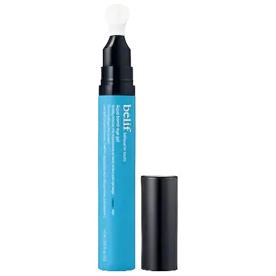 Belif Aqua Bomb Eye Gel with caffeine and hyaluronic acid for depuffing and dark circles
