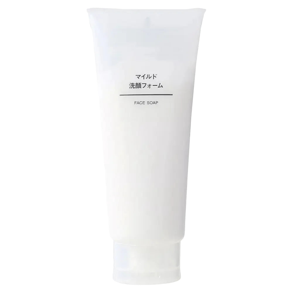 Muji Mild Face Soap gentle cleanser for sensitive skin with glycerin and natural moisturizing ingredients