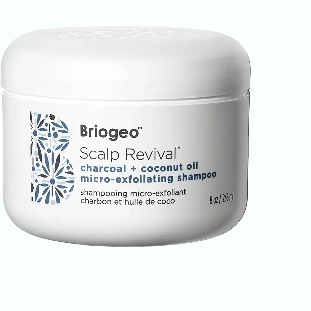Briogeo Scalp Revival Charcoal Coconut Oil Micro-Exfoliating Shampoo for scalp detox and deep cleansing