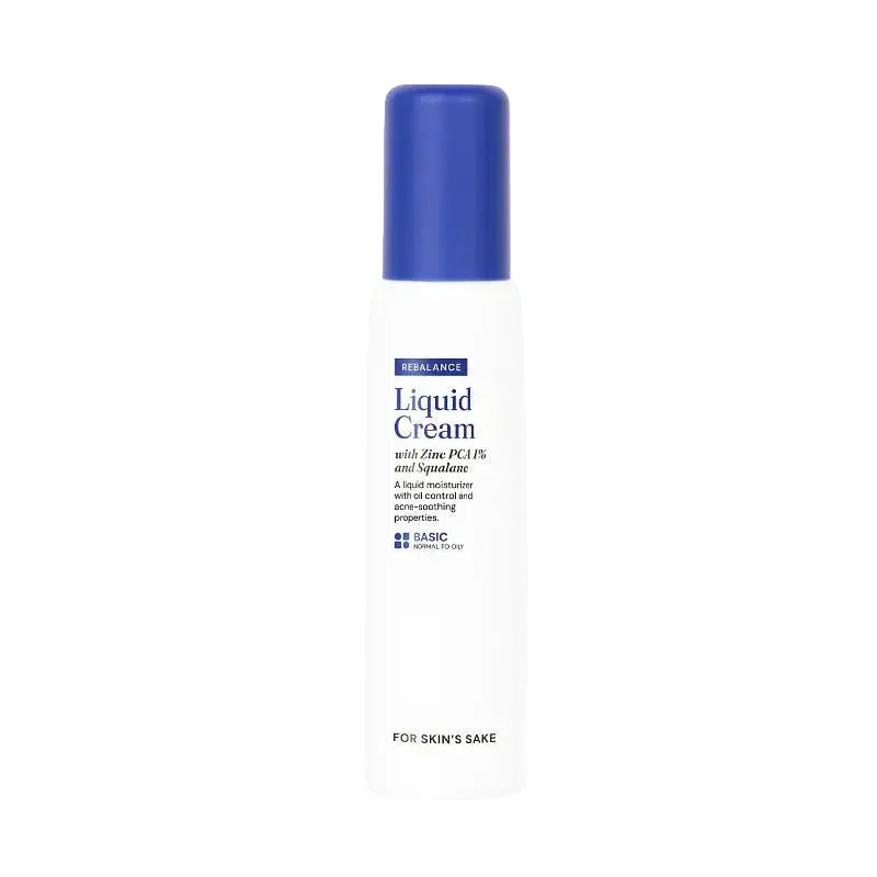 For Skin's Sake FSS Liquid Cream Moisturizer with Zinc PCA 1% and Squalane for oily acne-prone skin