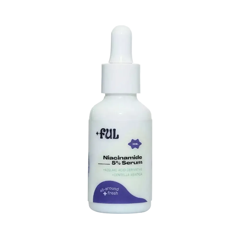 +ful Niacinamide 5% Serum for brightening, acne control and barrier repair on sensitive skin