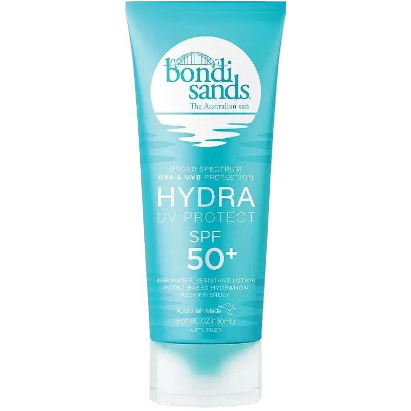 bondi sands Hydra UV Protect SPF 50+ Body Lotion for broad-spectrum sun protection and lightweight hydration