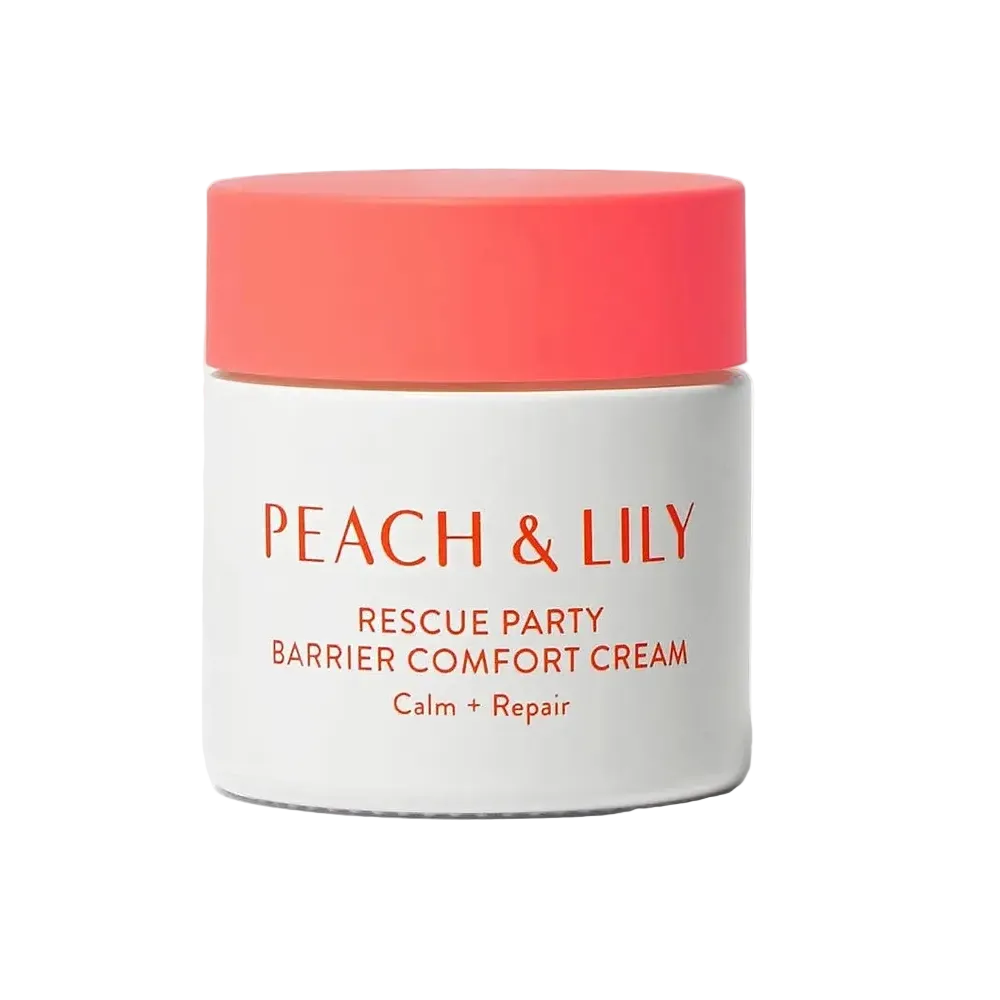 Peach & Lily Rescue Party Barrier Comfort Cream for sensitive skin barrier repair and soothing hydration