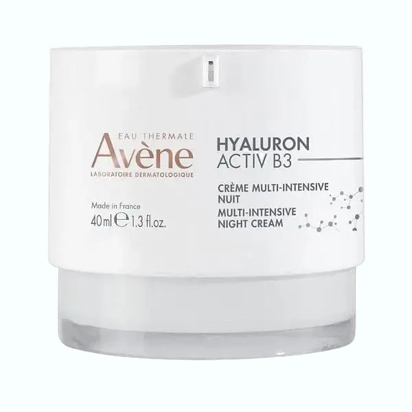 Avène Hyaluron Activ B3 Night Cream for anti-aging and skin renewal with niacinamide and hyaluronic acid