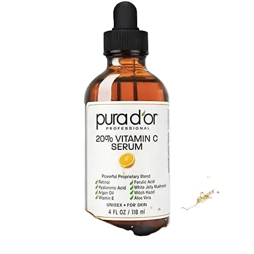 Pura D'OR 20% Vitamin C Serum for brightening, anti-aging and dark spots