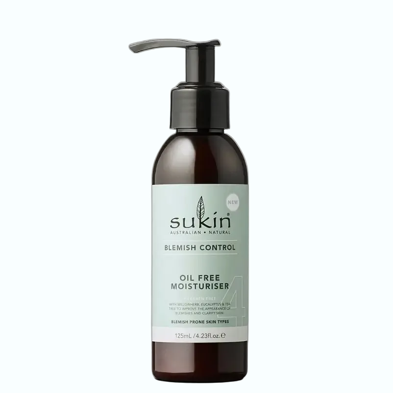 Sukin Blemish Control Oil Free Moisturiser for acne-prone and oily skin hydration