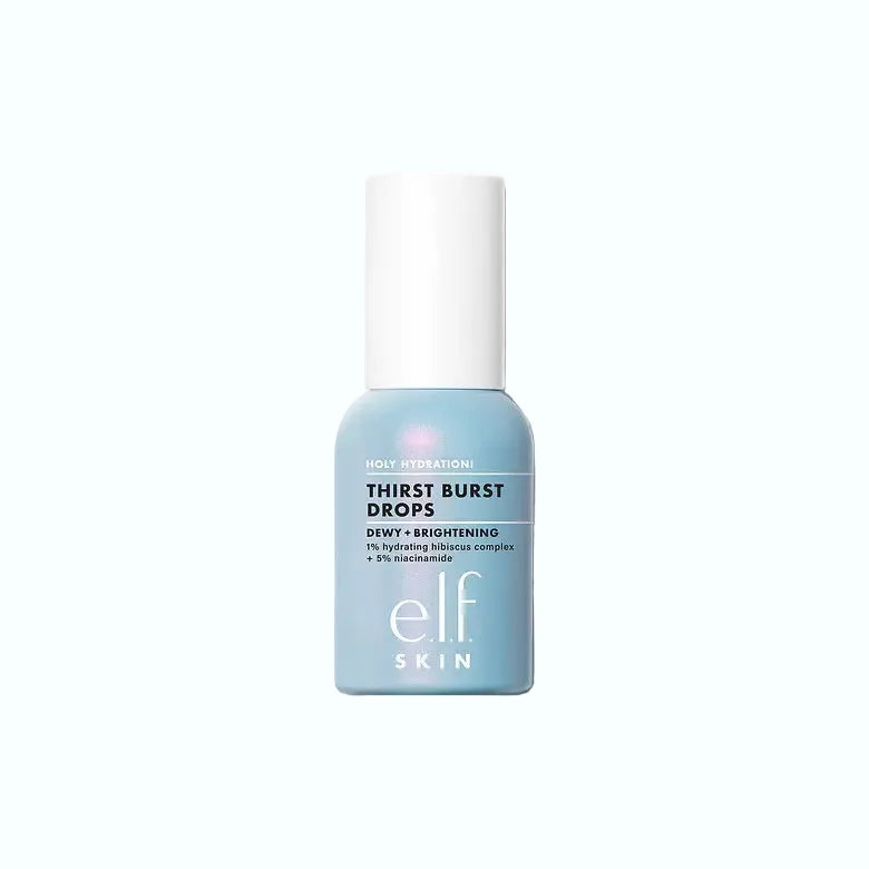 e.l.f. Cosmetics Holy Hydration Thirst Burst Drops brightening gel seru with niacinamide and hyaluronic acid