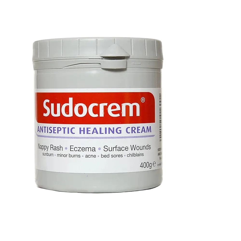 Sudocrem Antiseptic Healing Cream for diaper rash, eczema, and skin irritation with zinc oxide