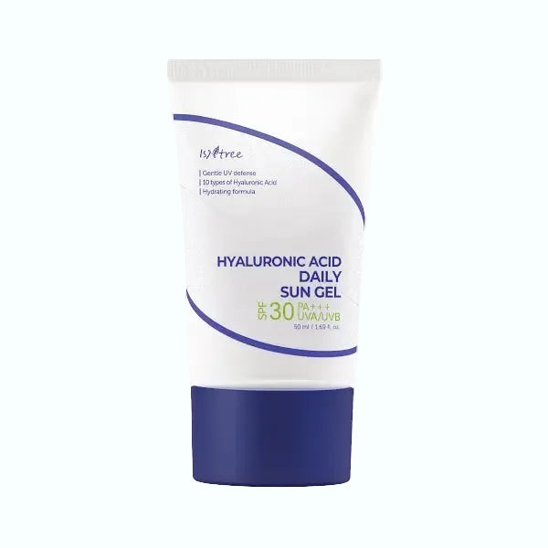 Isntree Hyaluronic Acid Daily Sun Gel SPF30 for hydration and UV protection