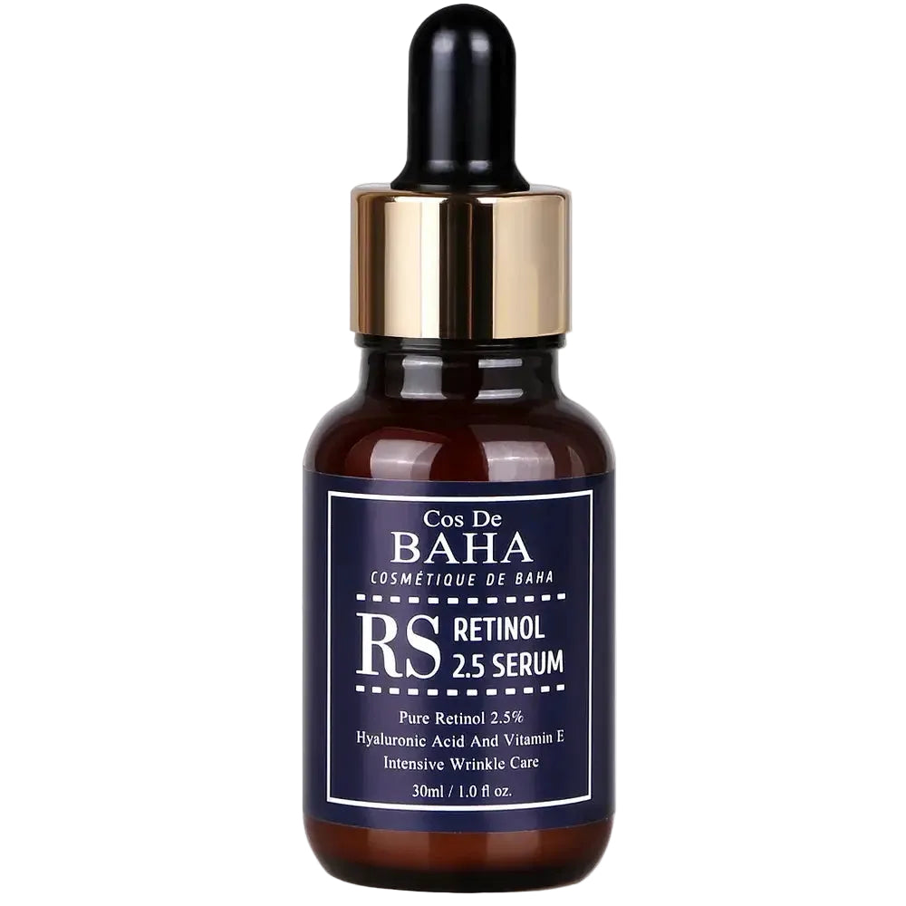 Cos De BAHA Retinol 2.5% Facial Serum with Vitamin E for anti-aging and dark spot reduction