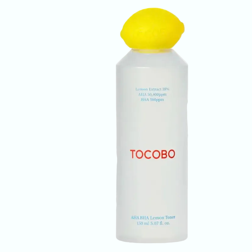 TOCOBO AHA BHA Lemon Toner with vitamin C and lemon extract for brightening and exfoliation