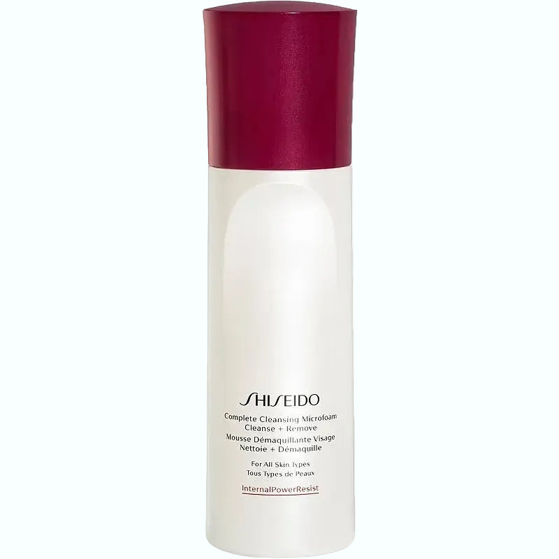 Shiseido Complete Cleansing Microfoam gentle foaming cleanser for smooth and hydrated skin