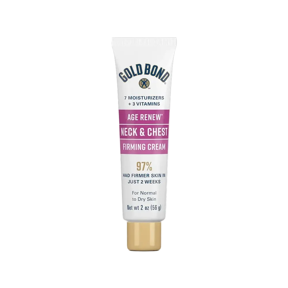 Gold Bond Age Renew Neck & Chest Firming Cream for firming and hydrating aging neck and décolletage skin