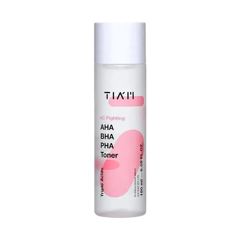 Tia'm AC Fighting AHA BHA PHA Toner for acne-prone skin and gentle exfoliation