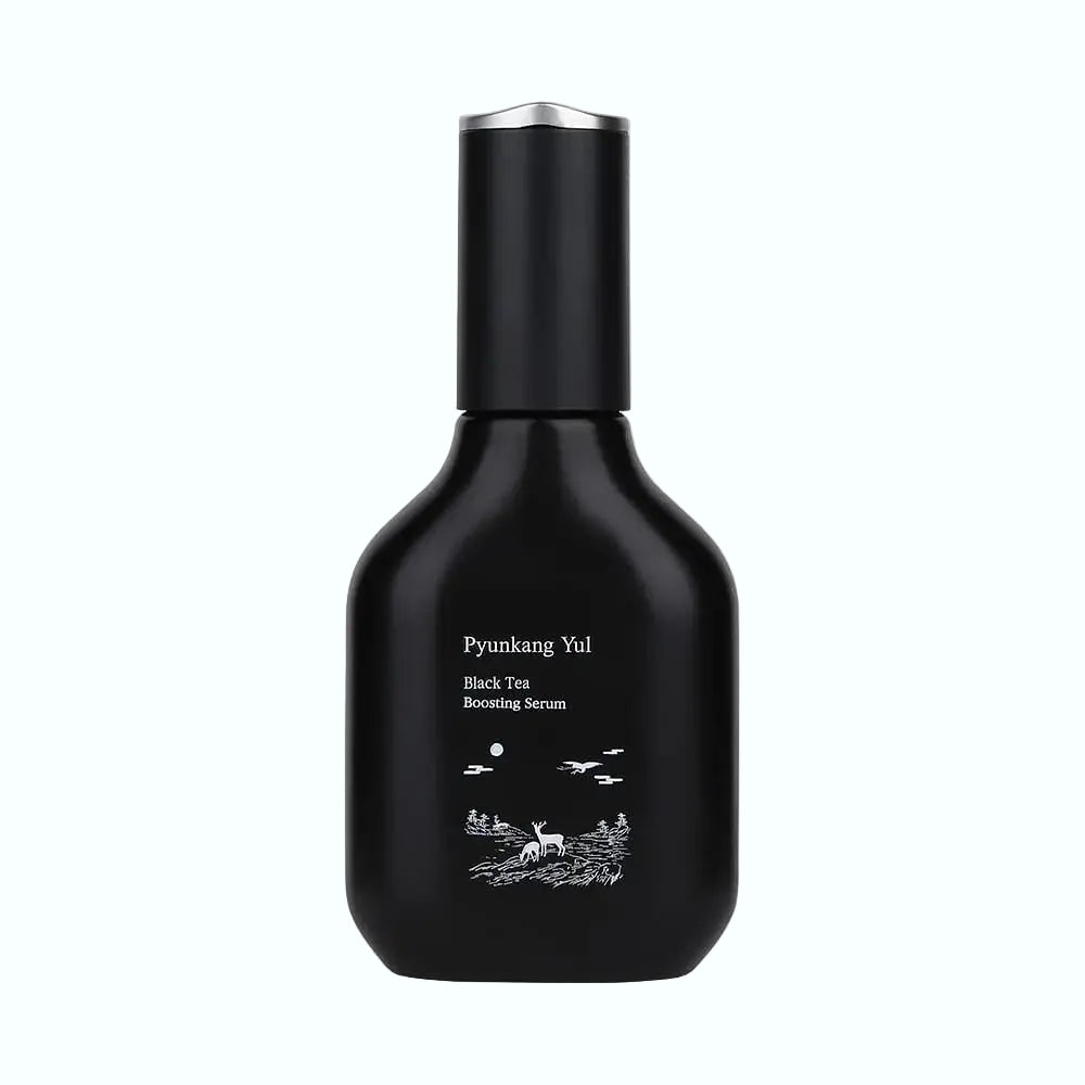 Pyunkang Yul Black Tea Boosting Serum for anti-aging with fermented black tea and peptides