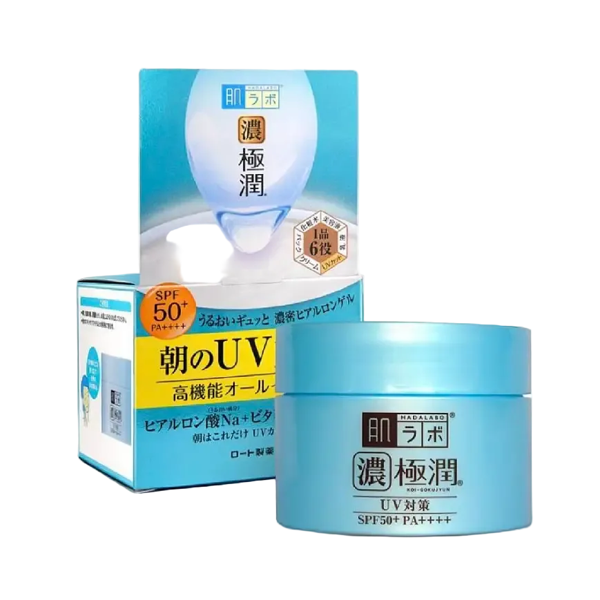 Hada Labo UV White Gel Moisturizer SPF 50+ PA++++ lightweight sunscreen for hydration and UV protection
