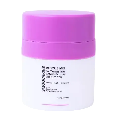 Smoochkins Rescue Me 5x Ceramide Ectoin Barrier Gel Cream for sensitive skin barrier repair and hydration