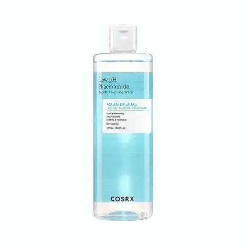 COSRX Low pH Niacinamide Micellar Cleansing Water makeup remover for sensitive, acne-prone skin
