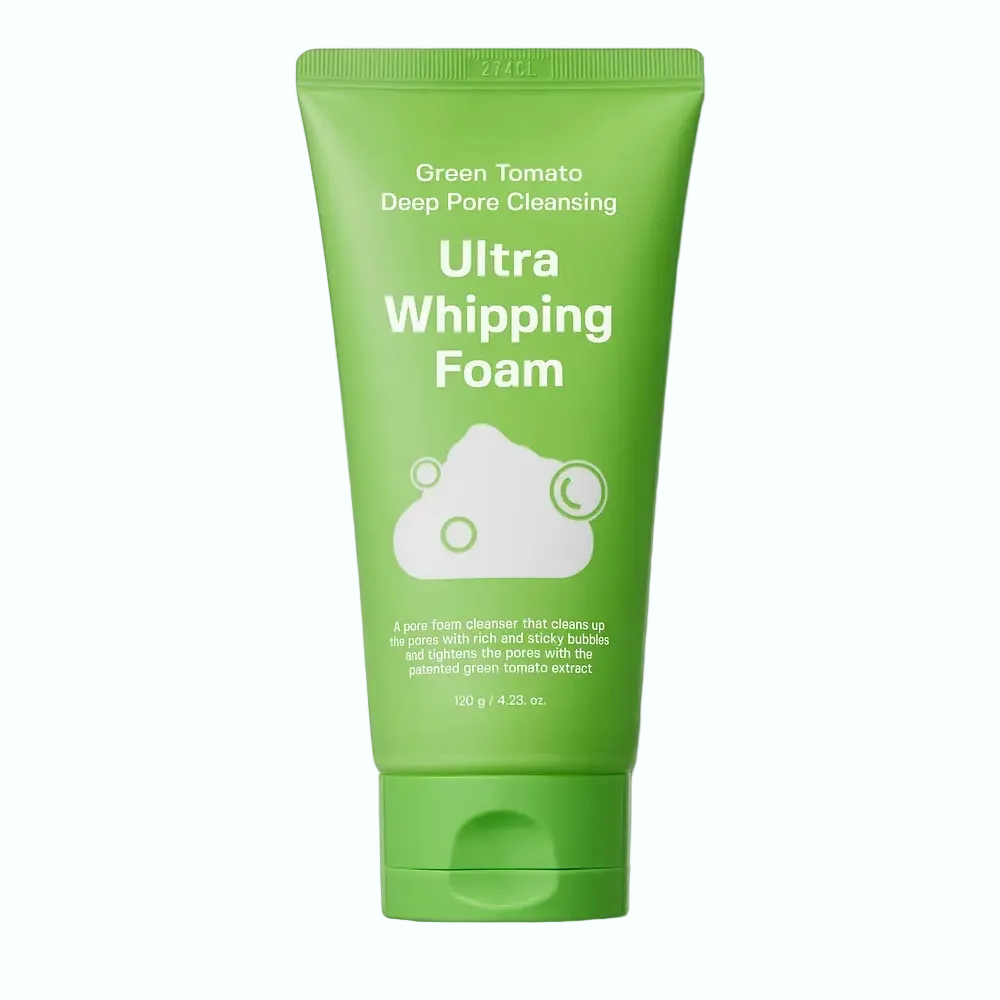 Sungboon Editor Green Tomato Deep Pore Cleansing Ultra Whipping Foam for pore cleansing and oil control