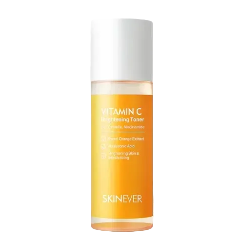 Skinever Vitamin C Brightening Toner with niacinamide and hyaluronic acid for dark spots and hydration