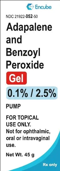 Adapalene And Benzoyl Peroxide Gel 0.1%/2.5%