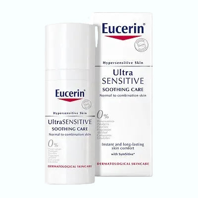Eucerin UltraSensitive Soothing Care for normal to combination sensitive skin with minimal ingredients
