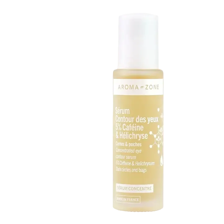 Aroma-Zone Eye Contour Serum 5% Caffeine & Helichrysum for dark circles and puffiness