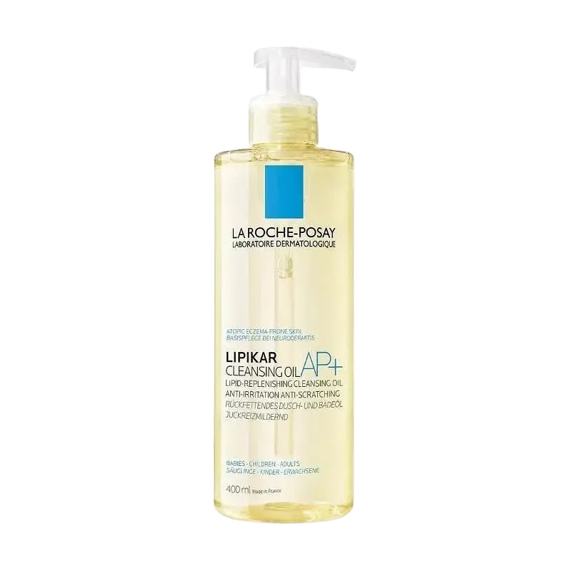 La Roche-Posay Lipikar AP+ Lipid Replenishing Cleansing Oil for dry and eczema-prone skin barrier repair