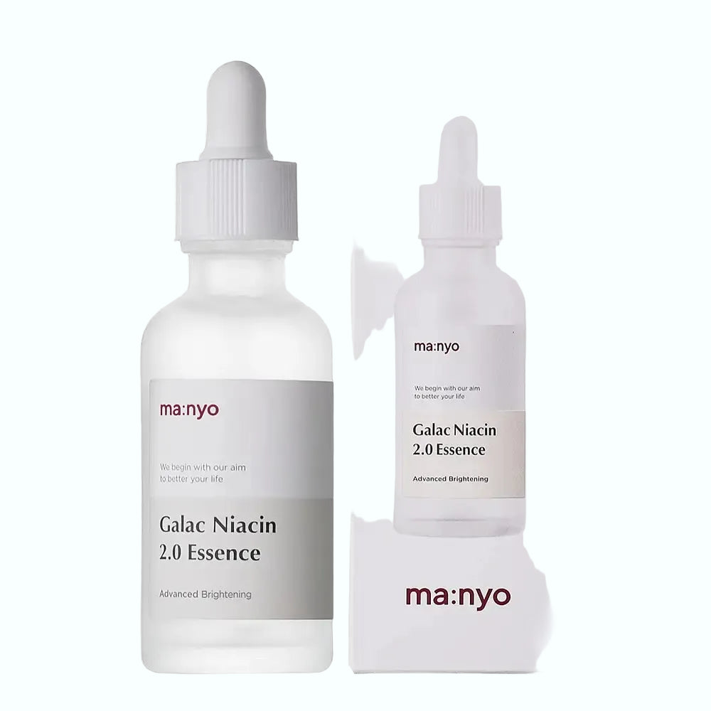 ma:nyo Galac Niacin 2.0 Essence with 93.69% galactomyces and 4% niacinamide for brightening and radiance