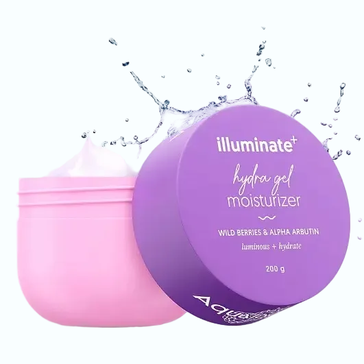 Aqualogica Illuminate Hydra Gel Moisturizer with wild berries and alpha arbutin for brightening and intense hydration