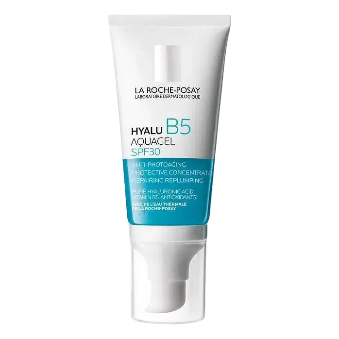 La Roche-Posay Hyalu B5 Aquagel SPF30 hydrating gel moisturizer with sun protection for sensitive skin