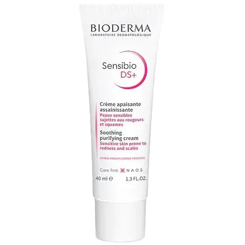 Bioderma Sensibio DS+ Cream soothing purifying moisturizer for sensitive skin with redness and flaking