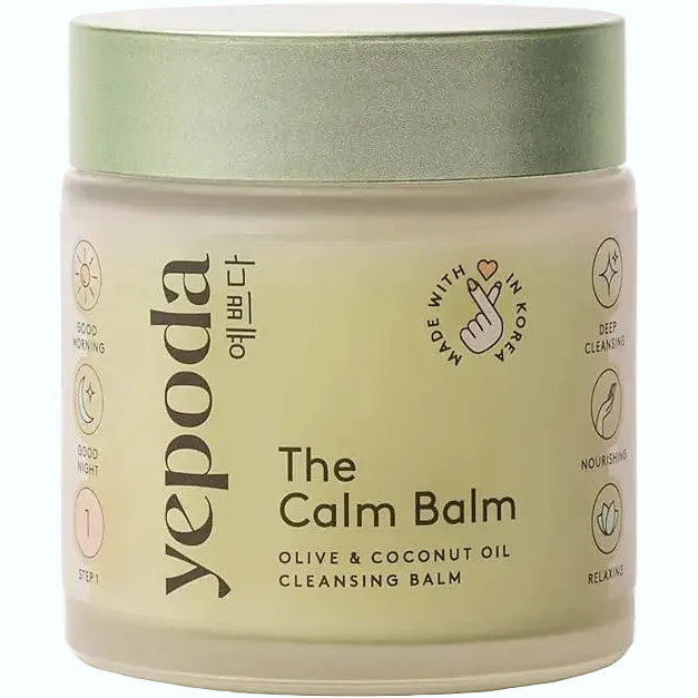 Yepoda The Calm Balm olive & coconut oil cleansing balm for makeup removal and deep cleansing