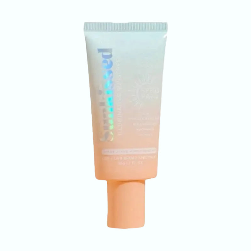 Barefaced Sunkissed Illuminating Sunscreen SPF 30 for glowing skin with niacinamide and hyaluronic acid