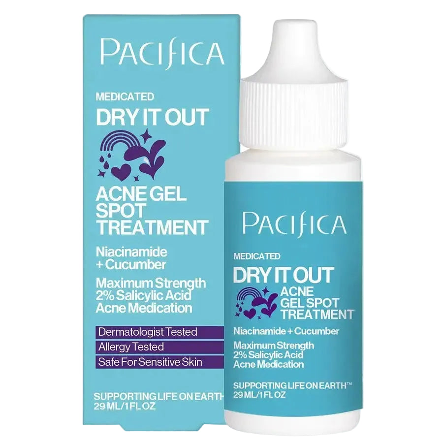 Pacifica Dry It Out Acne Gel Spot Treatment with 2% salicylic acid for acne and blemishes