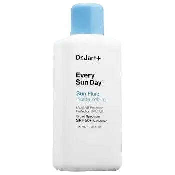 Dr. Jart+ Every Sun Day Sun Fluid SPF 50+ lightweight Korean chemical sunscreen for daily UV protection