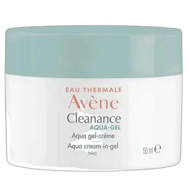 Avène Cleanance Aqua Gel-Crème mattifying moisturizer for oily sensitive skin 24h hydration