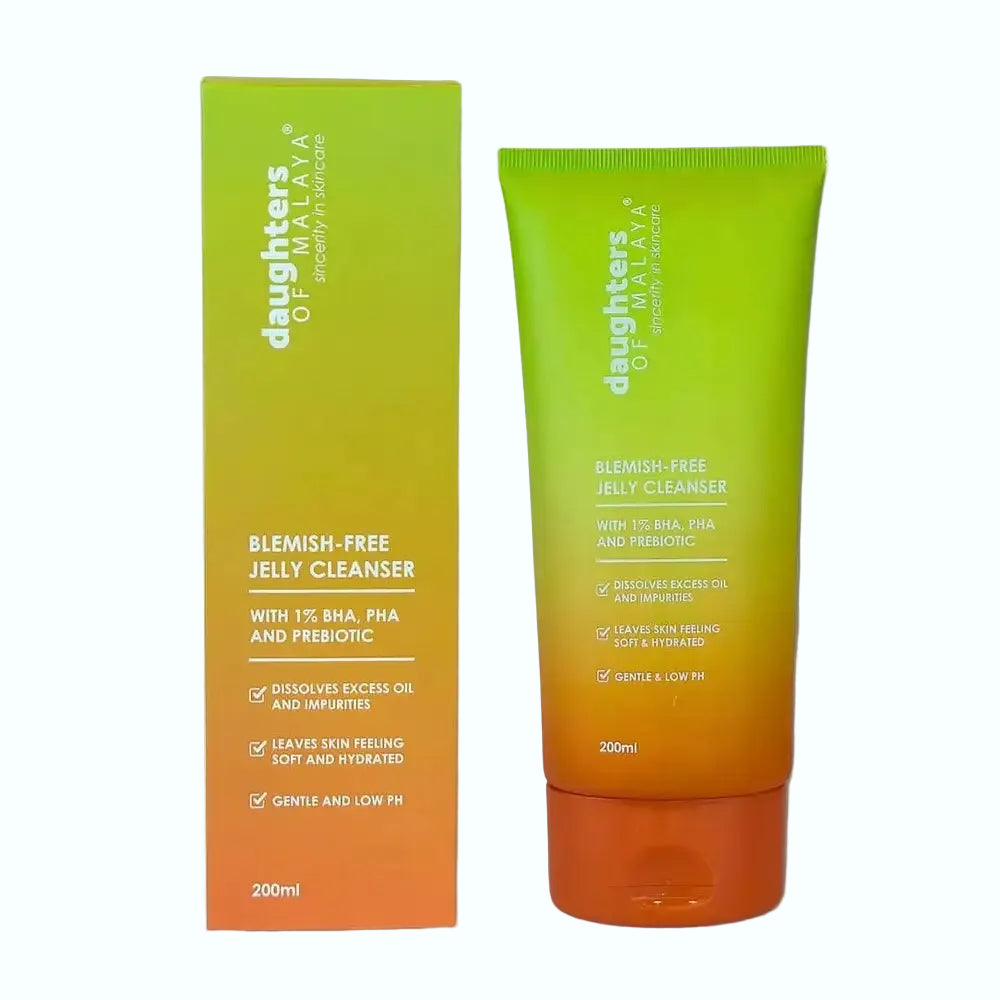 Daughters of Malaya Blemish-Free Jelly Cleanser with salicylic acid for acne-prone skin
