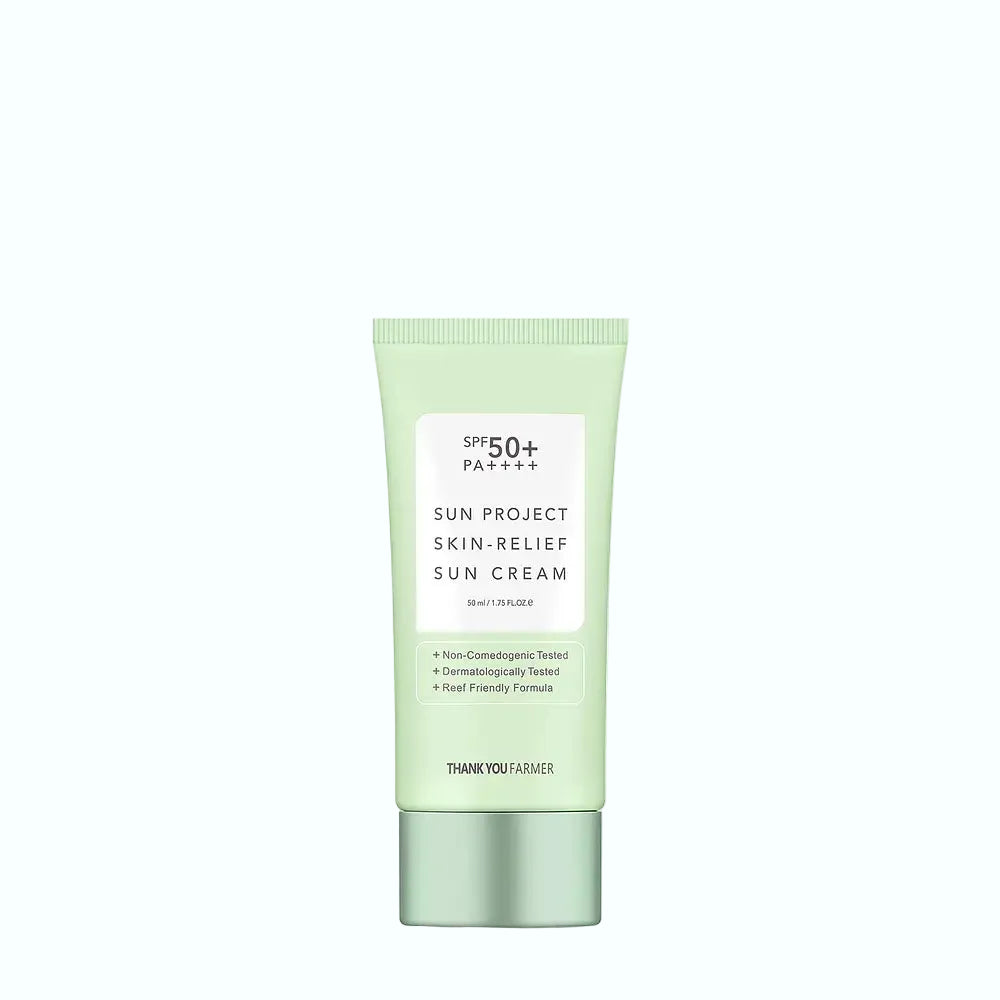 Thank You Farmer Sun Project Skin Relief Sun Cream SPF50+ PA++++ for sensitive skin with centella asiatica