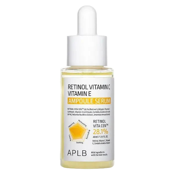 APLB Retinol Vitamin C Vitamin E Ampoule Serum for anti-aging and brightening