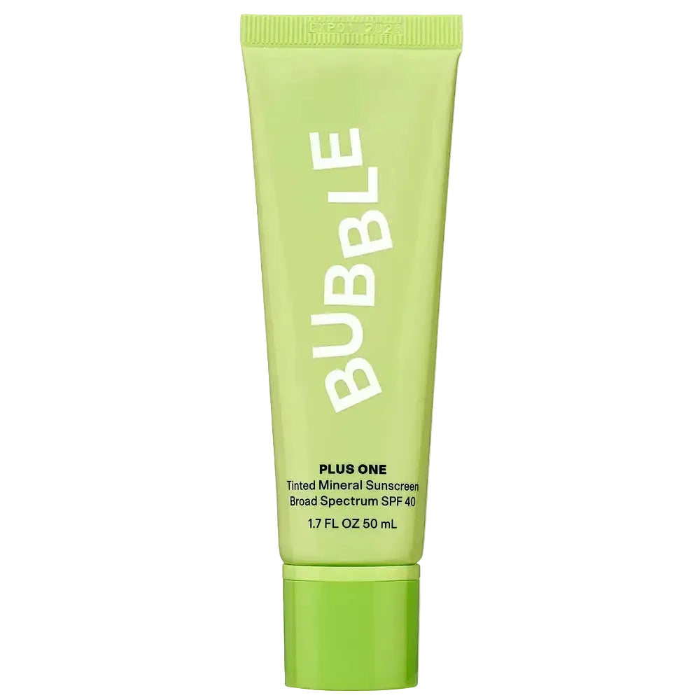 Bubble Plus One Tinted Daily Mineral Sunscreen SPF 40 for acne-prone and sensitive skin