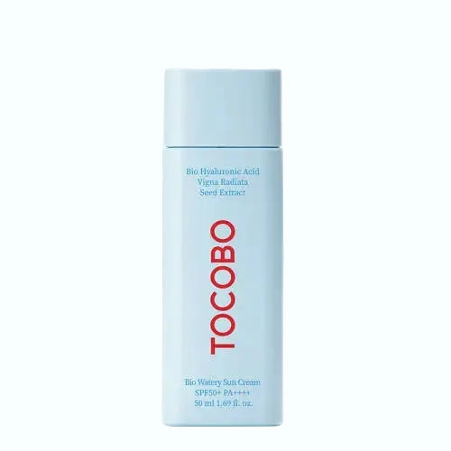 TOCOBO Bio Watery Sun Cream SPF50+ PA++++ lightweight hydrating Korean sunscreen with niacinamide