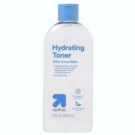 up&up Hydrating Toner with Ceramides for normal to dry skin hydration and barrier repair