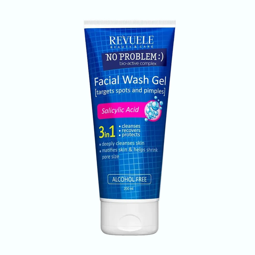Revuele No Problem Washing Gel with salicylic acid for acne-prone skin and oil control