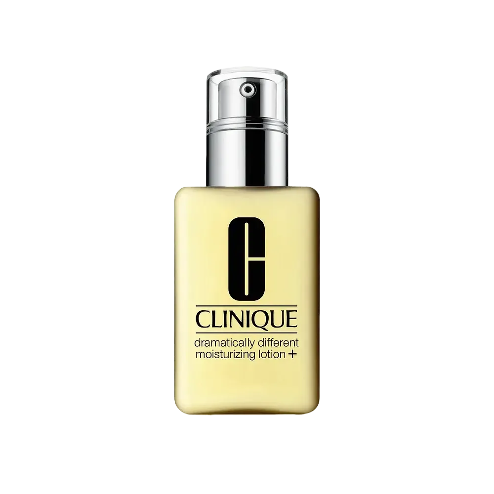 Clinique Dramatically Different Moisturizing Lotion+ for dry skin hydration and barrier repair
