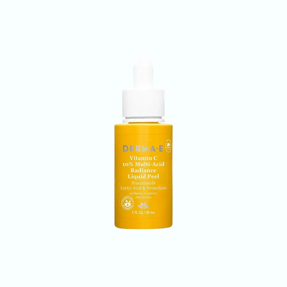 Derma E Vitamin C 10% Multi-Acid Radiance Liquid Peel for brightening and exfoliation
