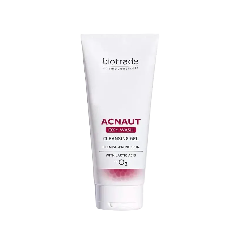 Biotrade Acnaut Oxy Wash Cleansing Gel with lactic acid and oxygen for oily acne-prone skin