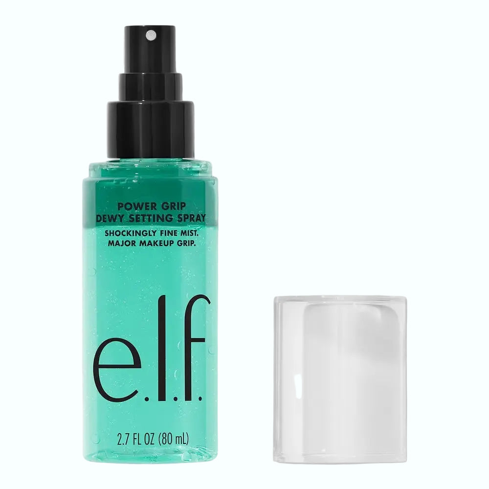 e.l.f. Cosmetics Power Grip Dewy Setting Spray for long-lasting makeup and hydration