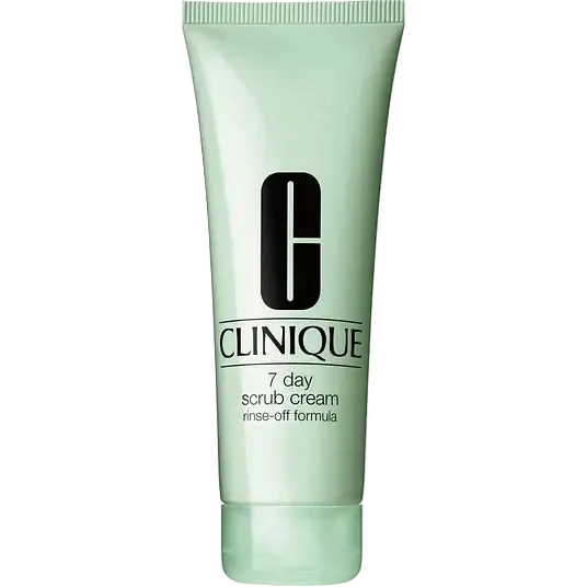 Clinique 7 Day Scrub Cream Rinse-Off Formula gentle exfoliator for smoother skin texture